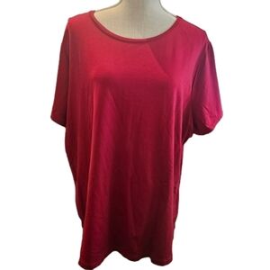 East 5th Women's Dark Red Short Sleeve Top